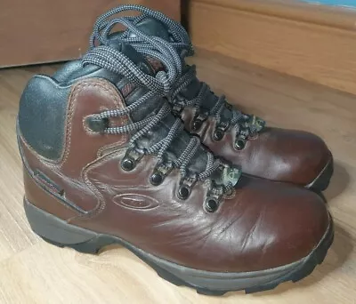 £24.99 • Buy Hi-Tec Waterproof Leather Sierra V Lite Sympatex Hiking Walking Boots UK Size 4 