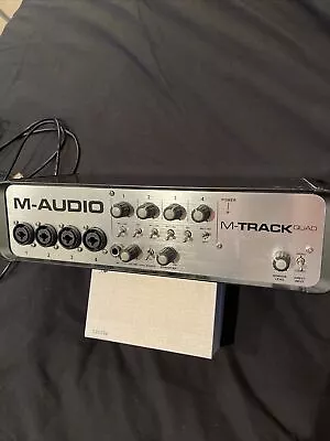 M-AUDIO M-TRACK QUAD USB Midi Audio Interface For PC/Mac Studio Recording • £119.99