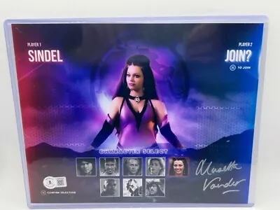 BAM Box Musetta Vander Sindel Mortal Kombat Signed 8x10 Photo Beckett COA • $35