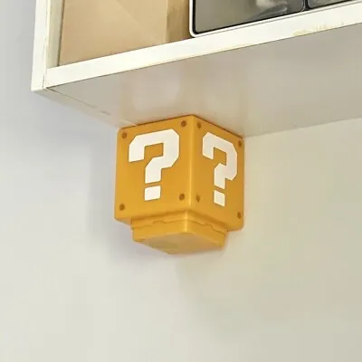 Super Mario Bros Question Mark Block Nintendo Bros Light Up Lamp Sound Beside • $10