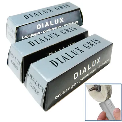 Dialux Polishing Compound Gray Dialux Gris Platinum White Metal Polish 3 Bars • $21.78