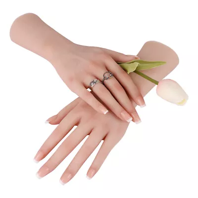 Realistic Silicone Hand Model Build-in Bone Simulation Women Hand Mannequin 29CM • $67.14