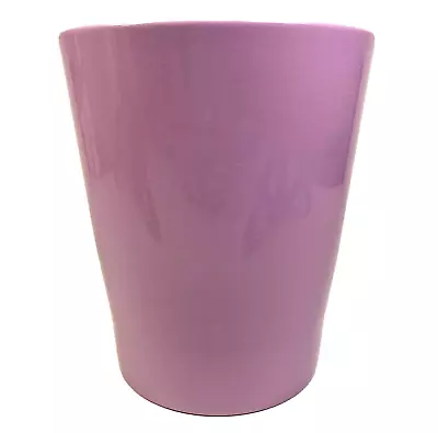 Purple Lilac Flared 5  Plant Pot Holder Planter Quality Ceramic Made In Germany • £9.99