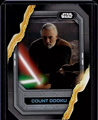 2023 Topps Star Wars  Light Saber Styles   Die-Cut  Count Dooku #LS-14 • $5.14