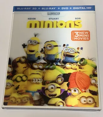 Minions (DVD 2015 3-Disc Set 3D; Blu-Ray DVD Includes Digital Copy) • $20