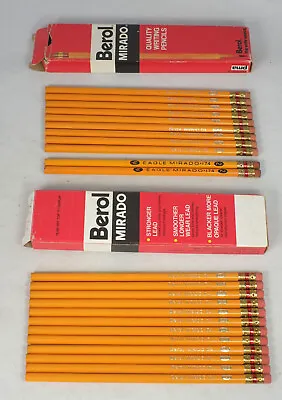 23 NOS Vintage Berol Eagle Mirado 174 No. 2 2-1/2 Writing Pencils • $9.99
