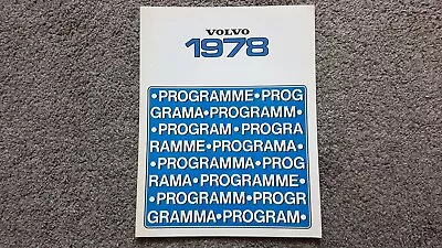 Volvo Range Sales Brochure 1978 • $6.10