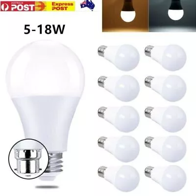 LED Bulb 5-18W E27/B22 Globe Light Cool/Warm White Bayonet/Screw Bright Bulb • $9.99