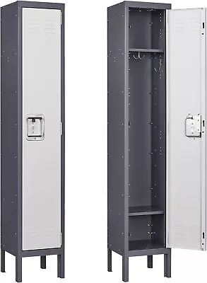 Metal Lockers Storage Cabinet 1-5 Doors Locker For Office School Gym Hotel Home • $89.99