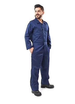 Long Sleeve Cotton Blend Coverall With Multi Pockets • $29.95