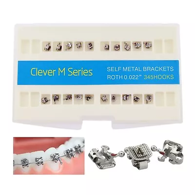 Dental Orthodontic Self Ligating Brackets Metal Roth 022 345 Clever M GAC Type • $62.99