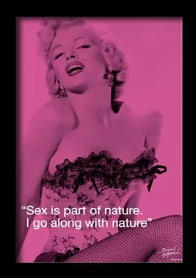 MARILYN MONROE SEX IQUOTE 13x19 FRAMED GELCOAT POSTER ICONIC BEAUTIFUL MODEL NEW • $34.99