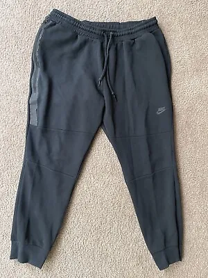 Nike Tech Fleece Men's Black Jogger Sweat Pants Zipper 2XL Athletic Gym Pants • $40.88