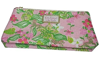 Lilly Pulitzer For Estee Lauder Pink Makeup Cosmetics Travel Case Bag Floral New • $12.49