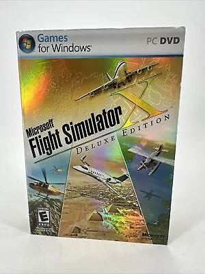 Microsoft Flight Simulator X: Deluxe Edition (PC Game Windows 2008) Slipcover • $14.95