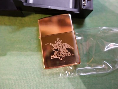 $287 • Buy Zippo Budweiser Anheuser Busch Eagle Brass Lighter 1993