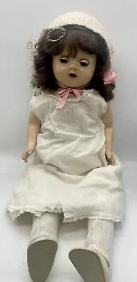 Vintage 1930/40s Zenith Composition Cloth Mama Doll 25  Tall • $58