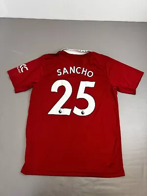 Jadon Sancho #25 Manchester United Jersey Home XL Adidas Football Soccer Shirt • $24.95