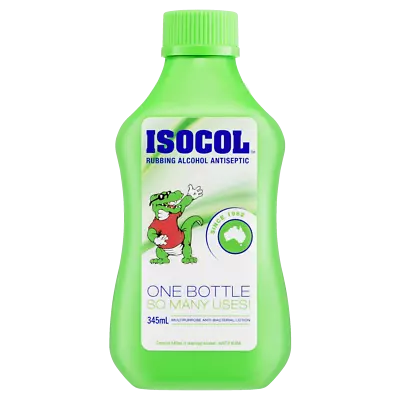 Isocol Rubbing Alcohol Antiseptic 345mL Multi-Purpose Anti-Bacterial Lotion • $10.92