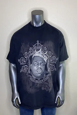 Vtg Brooklyn Mint Notorious Big Single Stitch T-shirt 2005 Size XXL King Of NY • $14