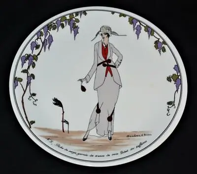 Villeroy & Boch DESIGN 1900 Serge Garnie Taffeta Art Deco Women #5 Salad Plate • $30.59