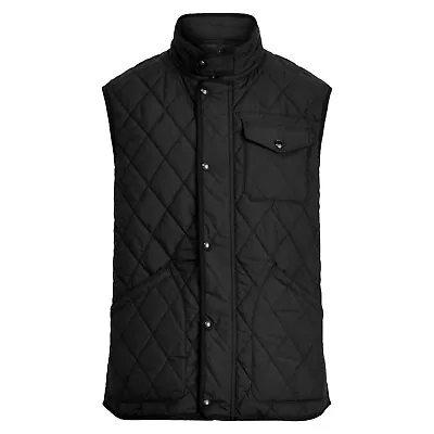 $228 NWT POLO RALPH LAUREN Men's Diamond Quilted Puffer Vest Gilet Jacket Large • $139.99