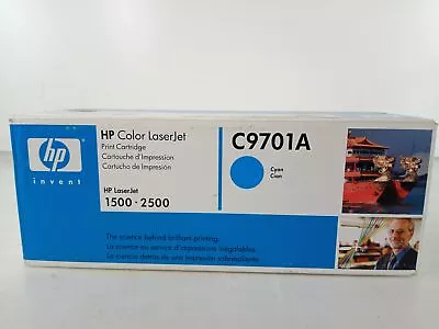 New HP LaserJet 1500/2500   C9701A Cyan Toner Cartridge Blue Box • $0.99