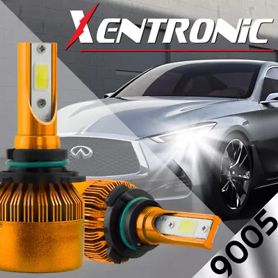 XENTRONIC 9600LM 80W CREE LED Headlight 9005 HB3 H10 9145 6000K White Bulb Pair • $19.99