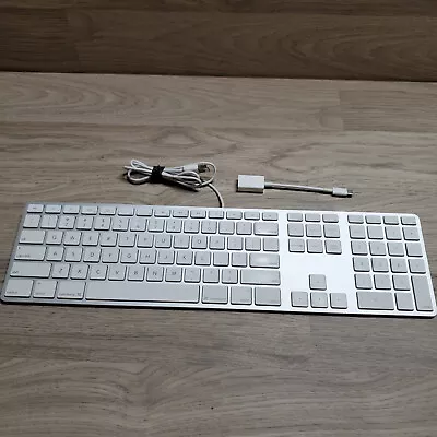 Apple Wired Keyboard (A1243 Aluminum White USB Passthrough) • $29.99