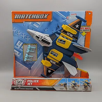 New 2011 Mattel Matchbox Sky Busters Police Transforming Jet Launch Missiles • $25