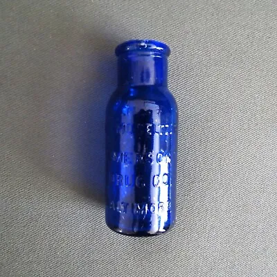 Vintage 4  Cobalt Blue Bromo Seltzer Emerson Drug Company CO Baltimore MD Bottle • $6