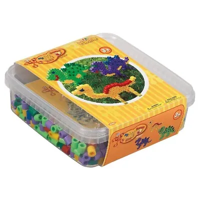 Hama Maxi Beads & Pegboards In Tub Dinosaur Kids Children Fun Crafts Activity • £20.99