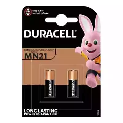 Duracell Security MN21 23AE 23A A23 V23GA 12v Alkaline Battery - Pack Of 2 • £3.99