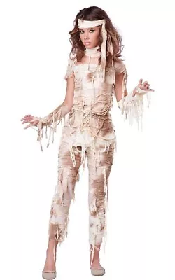 Mysterious Mummy Tween Girls Fancy Dress Egyptian Halloween Zombie Costume • $67.99