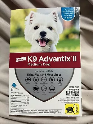 K9 Advantix II Teal For Medium Dogs - 2 Pack • $69.99