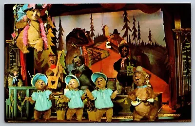 The Country Bear Jamboree Walt Disney World Chrome Postcard • £4.34