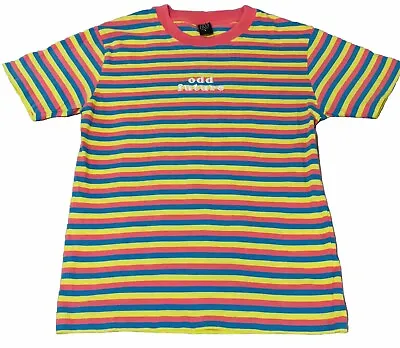 Odd Future OFWGKTA Short Sleeve Embroidered Striped T-Shirt Size Small • £19