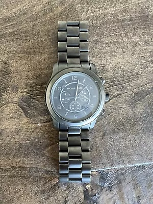 Michael Kors Runway Gunmetal Chronograph Watch • $40