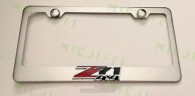3D Z71 4X4 Emblem Stainless Steel License Plate Frame Rust Free • $22.99
