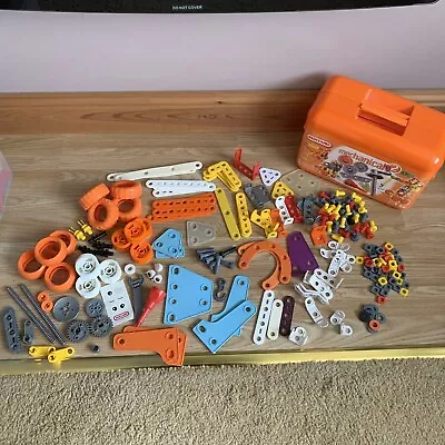 Meccano Junior Mechanical Set And Extra Spares 190+ Pieces • £14.99