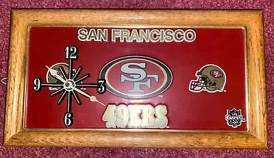 San Francisco  49ers 7”-13” License Plate NFL TM Game Day Battery Operated Clock • $17.25