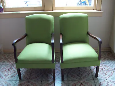 $999.99 • Buy Two Green Art Dec O Lounge Chairs 