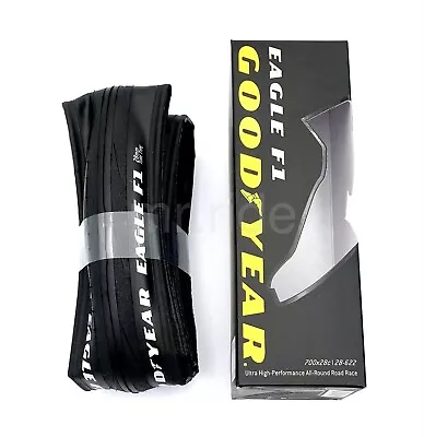 GoodYear Eagle F1 Road Bike Tube-Type Foldable Clincher Tyre 700x28c 28-622 Blk • $96.06