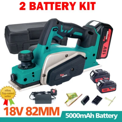 £109 • Buy King Showden Electric Wood Planer 82mm Handheld Power For 18V Makita Battery