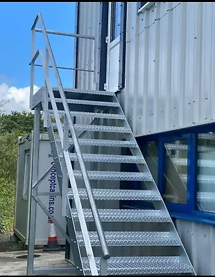 £1950 • Buy 2.4M Steel Staircase Metal Fire Escape Flat Pack Metal Staircase £1950 Inc Vat 