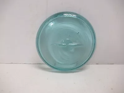 Vintage Ball Ideal Widemouth Aqua Glass Mason Jar Lid 3 1/2  • $16.50