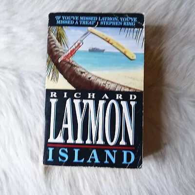 RICHARD LAYMON Island Book Vintage Richard Laymond 90s Vintage Horror  1995 • $28.44