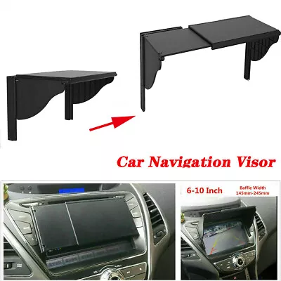 Adjustable 6 -10'' Car Navigation Visor Cover GPS Stereo Radio DVD Hood SunShade • $9.89