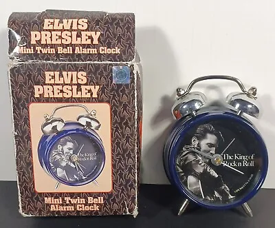  Elvis Presley Mini Twin Bell Alarm Clock 2008 EPE (Works) EX COND PLZ SEE Below • $9.95