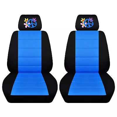 Two Front Flower Power Seat Covers Fits 2012 To 2019 Volkswagen Beetle • $89.99